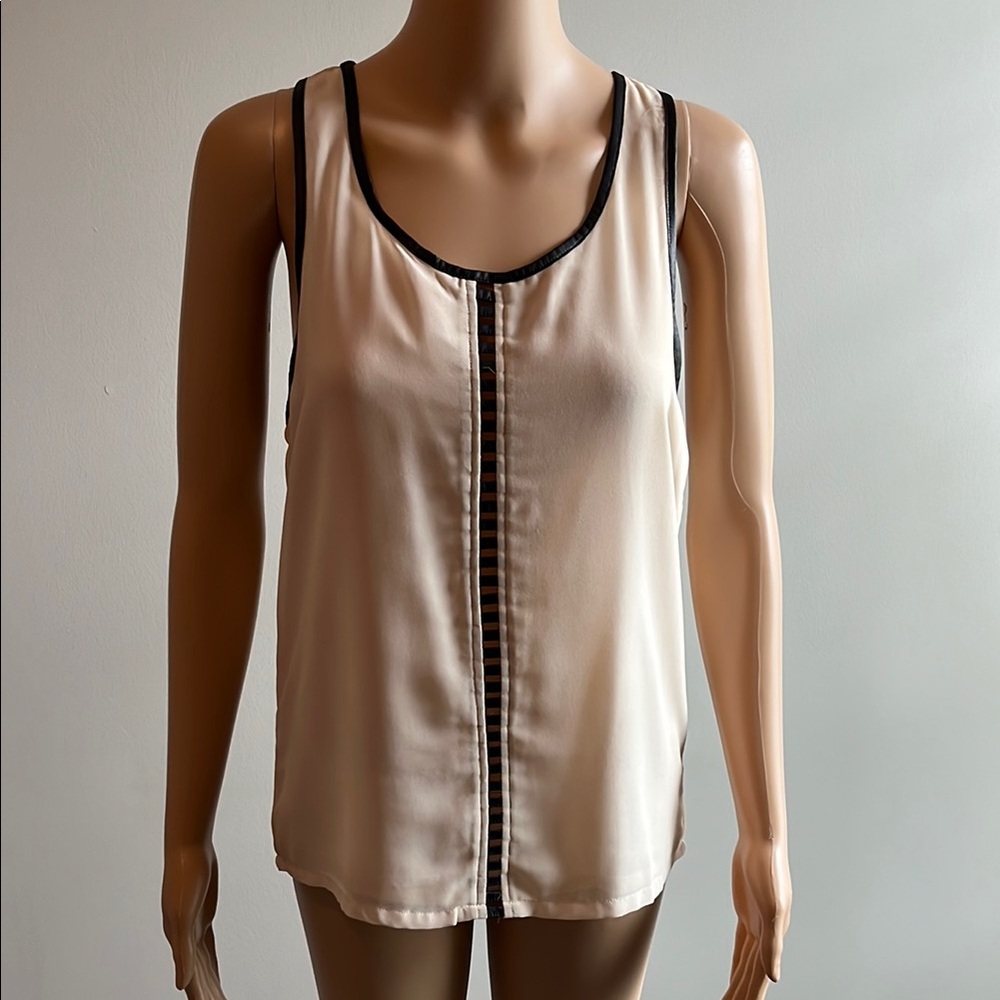 Elegant Cream Sleeveless Top